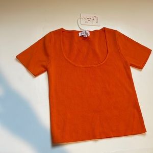 Orange t shirt brand new with tag